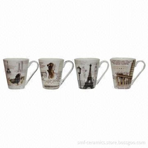 11oz New Bone China Ceramic Mugs, Various Colors Available